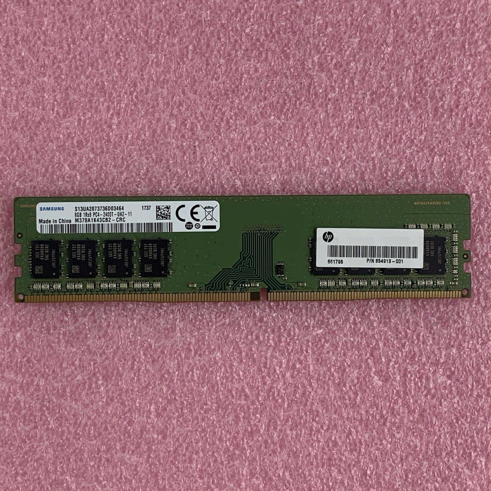 Samsung M378A1K43CB2-CRC 8 GB 1Rx8 PC4-2400T-UA2-11 2666Mhz Desktop RAM Memory1