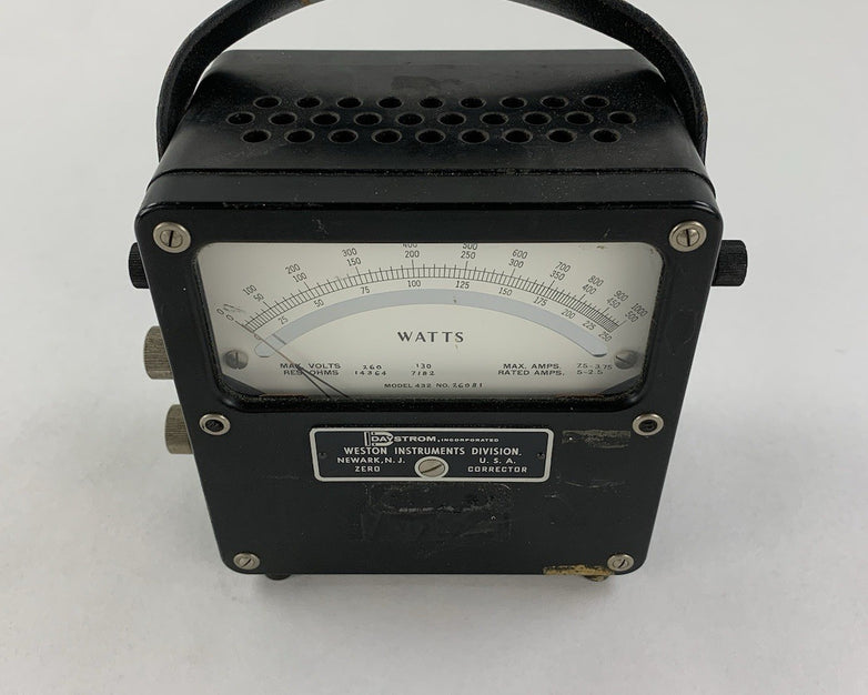 Weston Electric 432 26081 Watts Meter