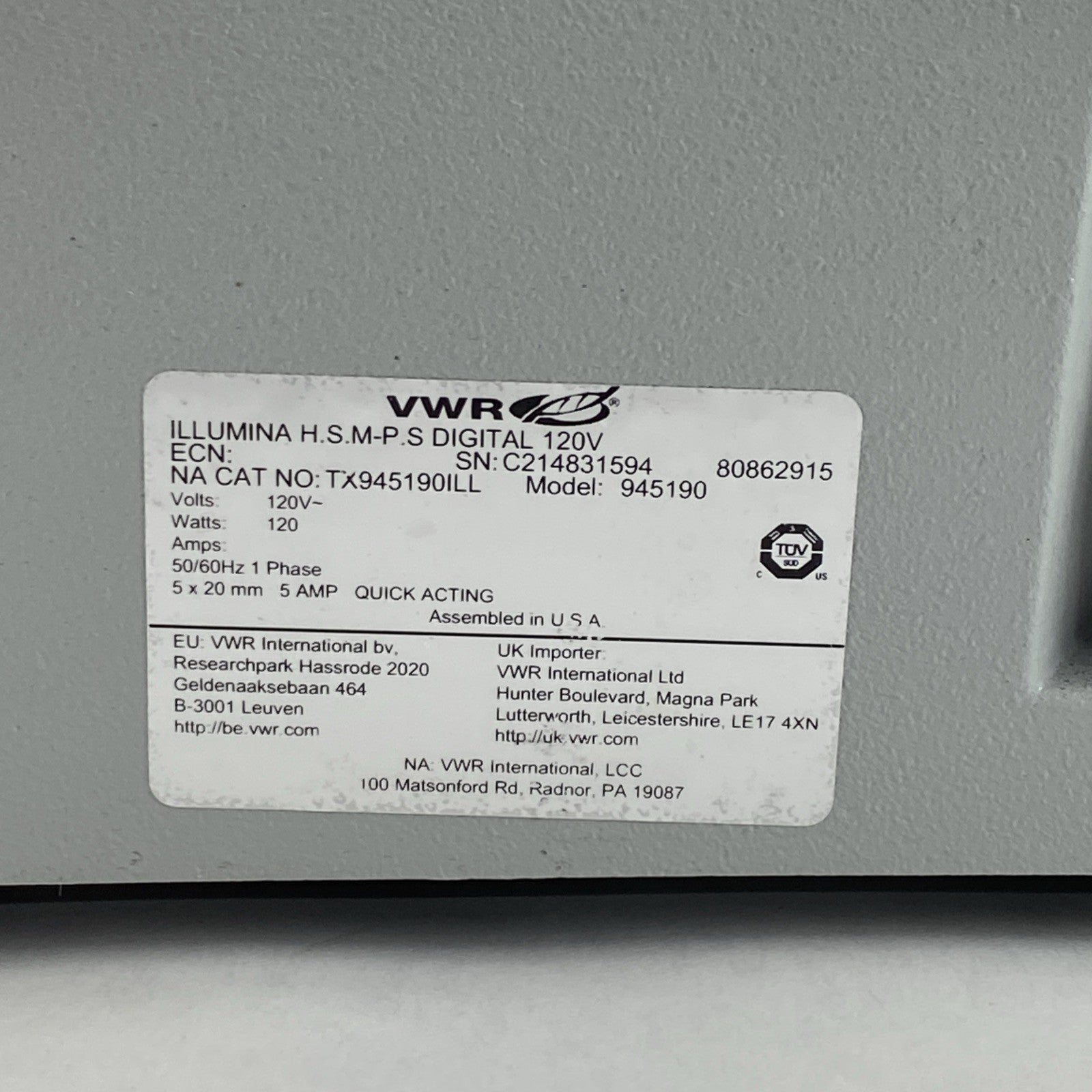 VWR Scientific DMS-2500 High Speed Micro Plate Shaker6