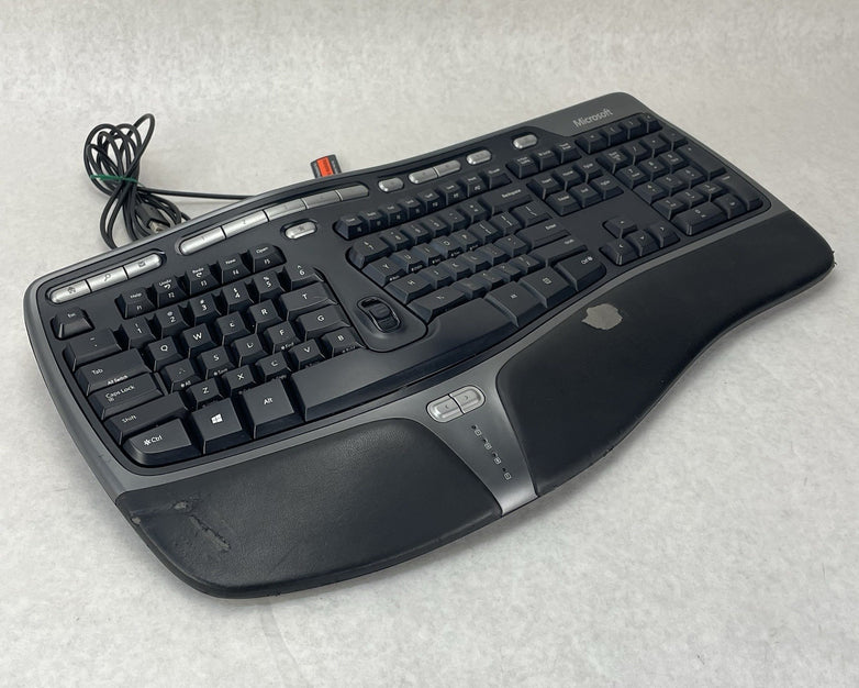 Microsoft 4000 V1.0 KU-0462 1048 Natural Ergonomic Keyboard USB Tested