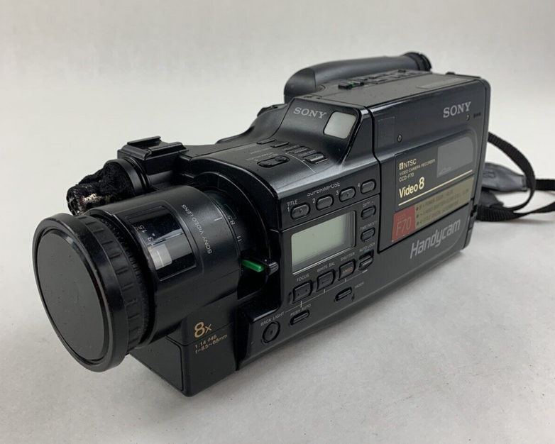 Sony Handycam CCD-F70 Camera and Case Bundle w/ Manual Charger Battery Powers On