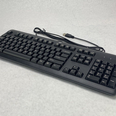 HP 672647-003 KU-1156 Wired Standard QWERTY USB Desktop Keyboard Black