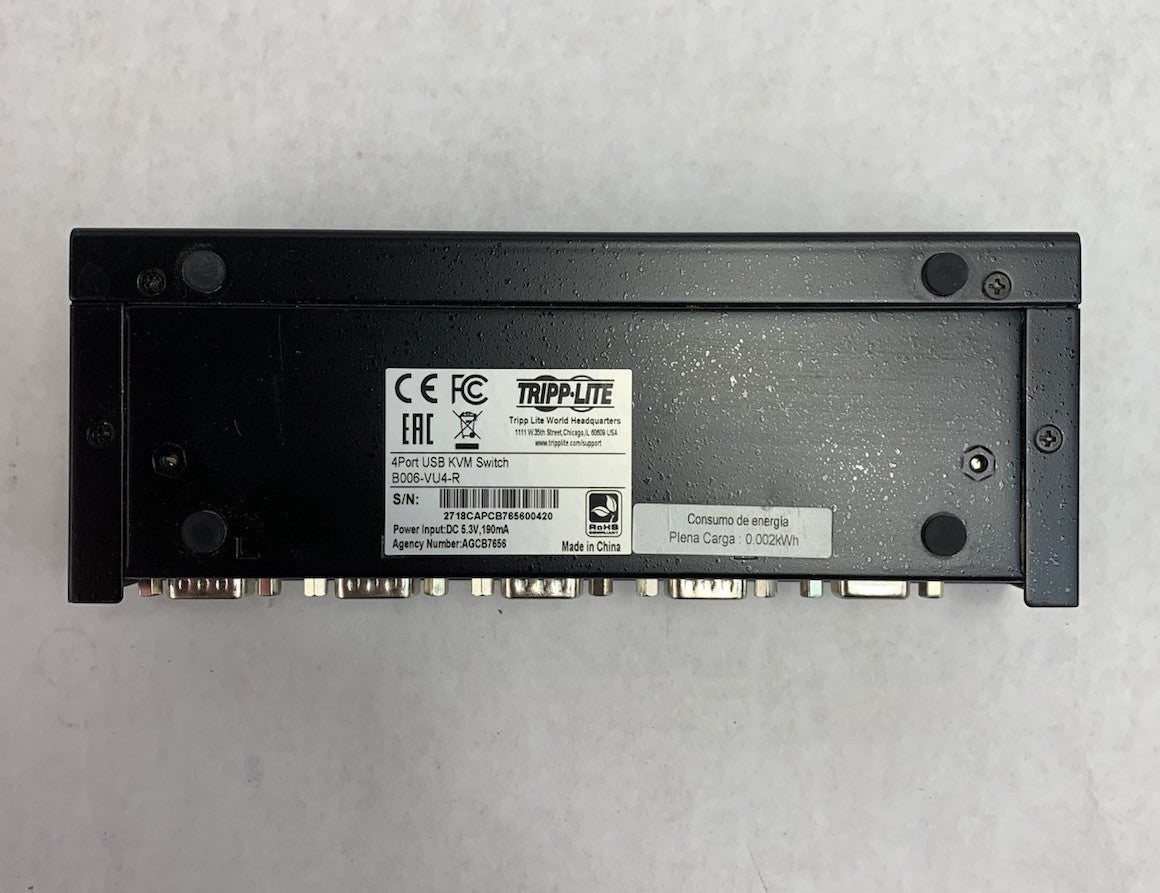 Tripp-Lite B006-VU4-R 4-Port USB KVM Switch8