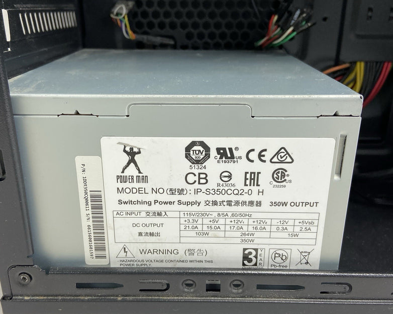 CybertronPC Evoke-GT7 MATX Mini Tower Computer Case Power Man IP-S350CQ2-0 H 350