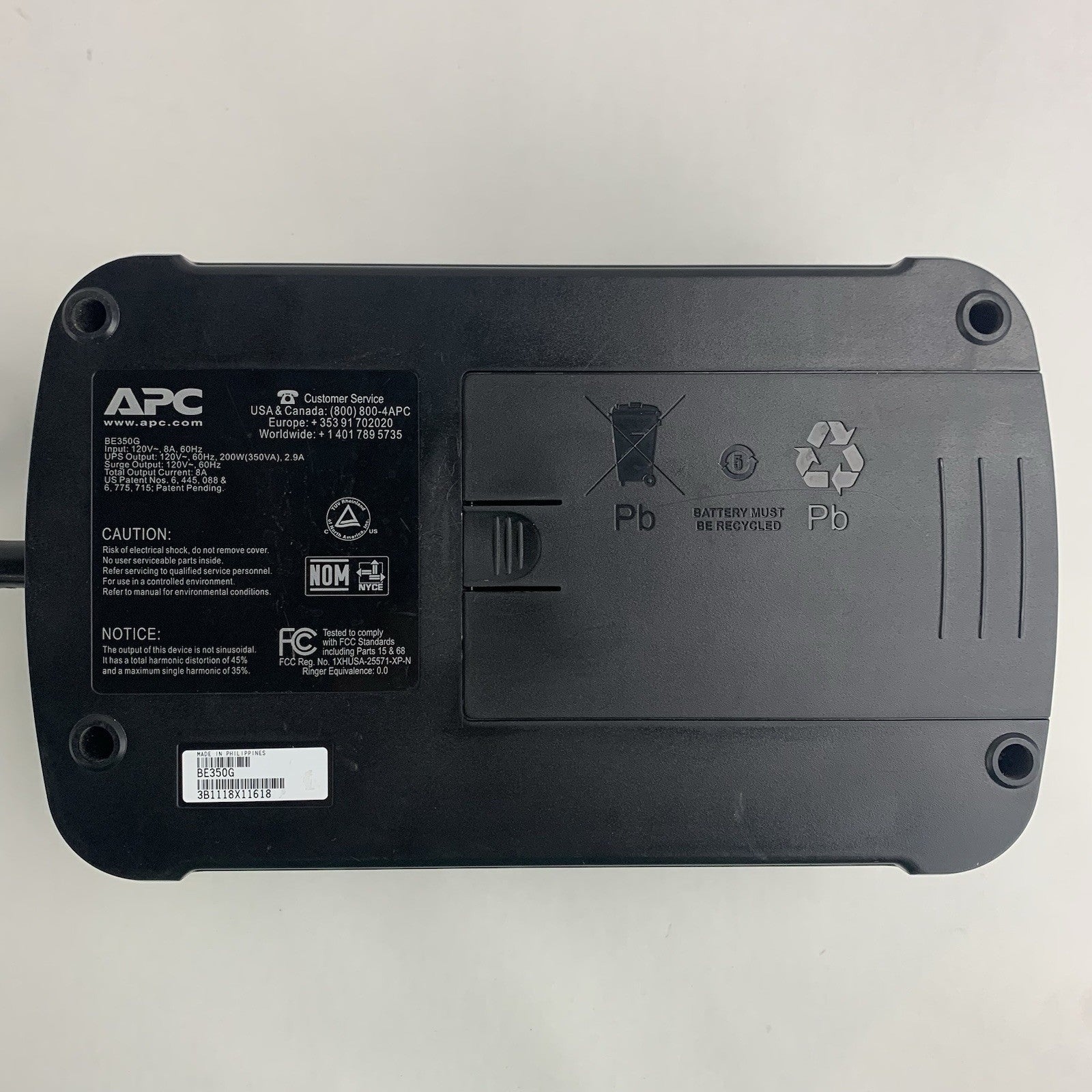 APC BE350G Battery Backup Surge Protection ES350 UPS 350VA 120V No Battery5