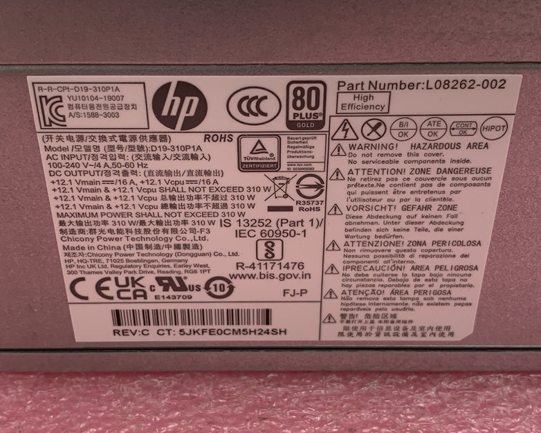 HP D19-310P1A 310W Computer Power Supply