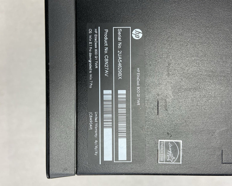 HP ProDesk 800 G1 MT Intel Core i5-4590 3.3GHz 8GB RAM No HDD No OS
