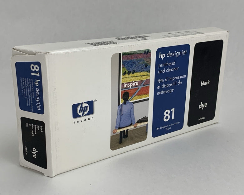 HP C4950A 81 Black Printhead Cleaner Designjet 5000 5500 New  OEM Box Sealed 08