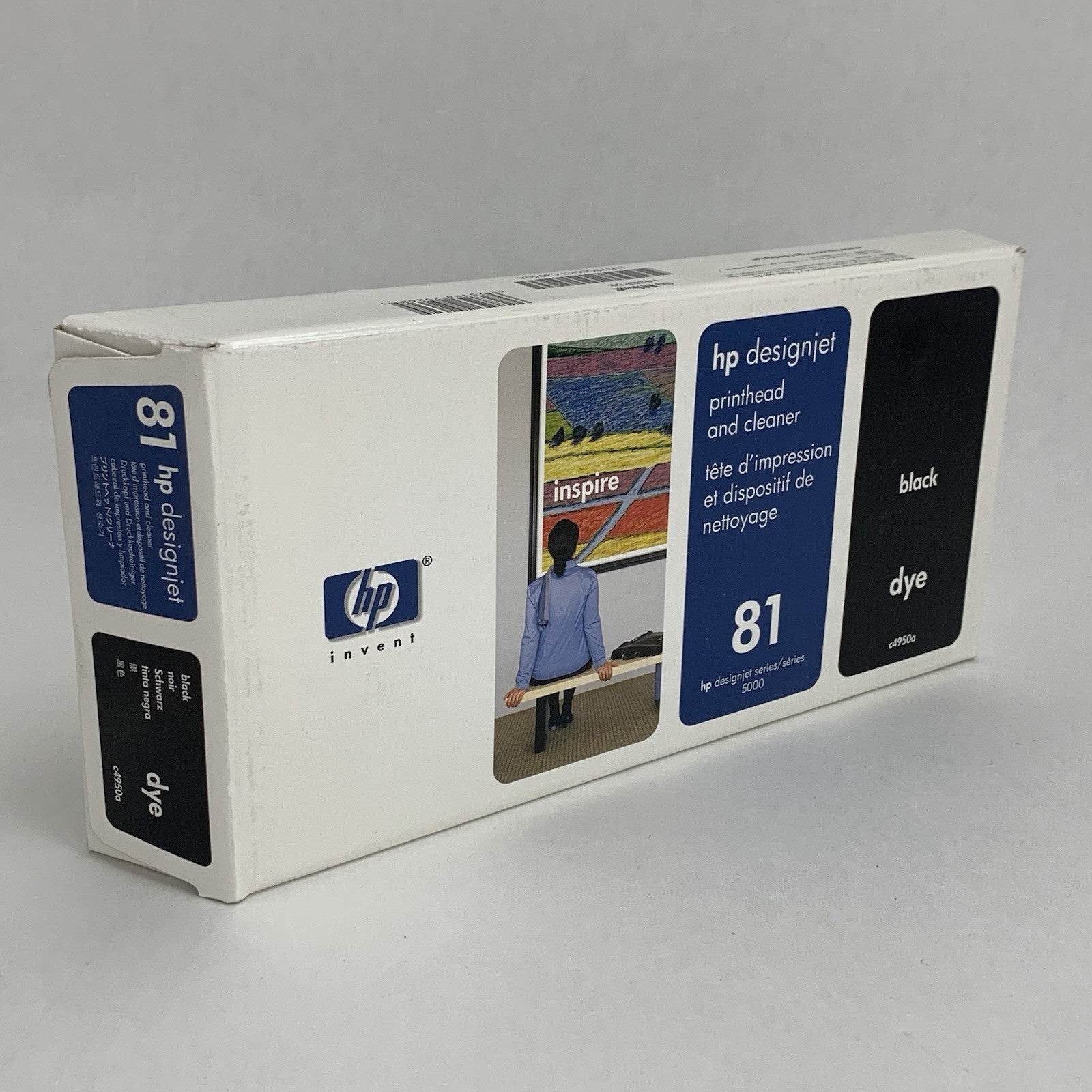 HP C4950A 81 Black Printhead Cleaner Designjet 5000 5500 New  OEM Box Sealed 080