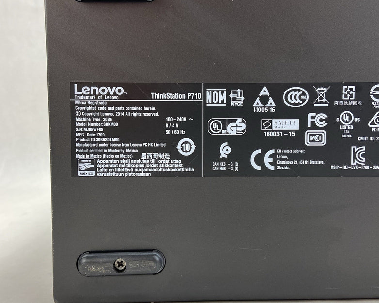 Lenovo ThinkStation P710 2x Intel Xeon E5-2620 V3 2.4GHz 32GB RAM No HDD No OS