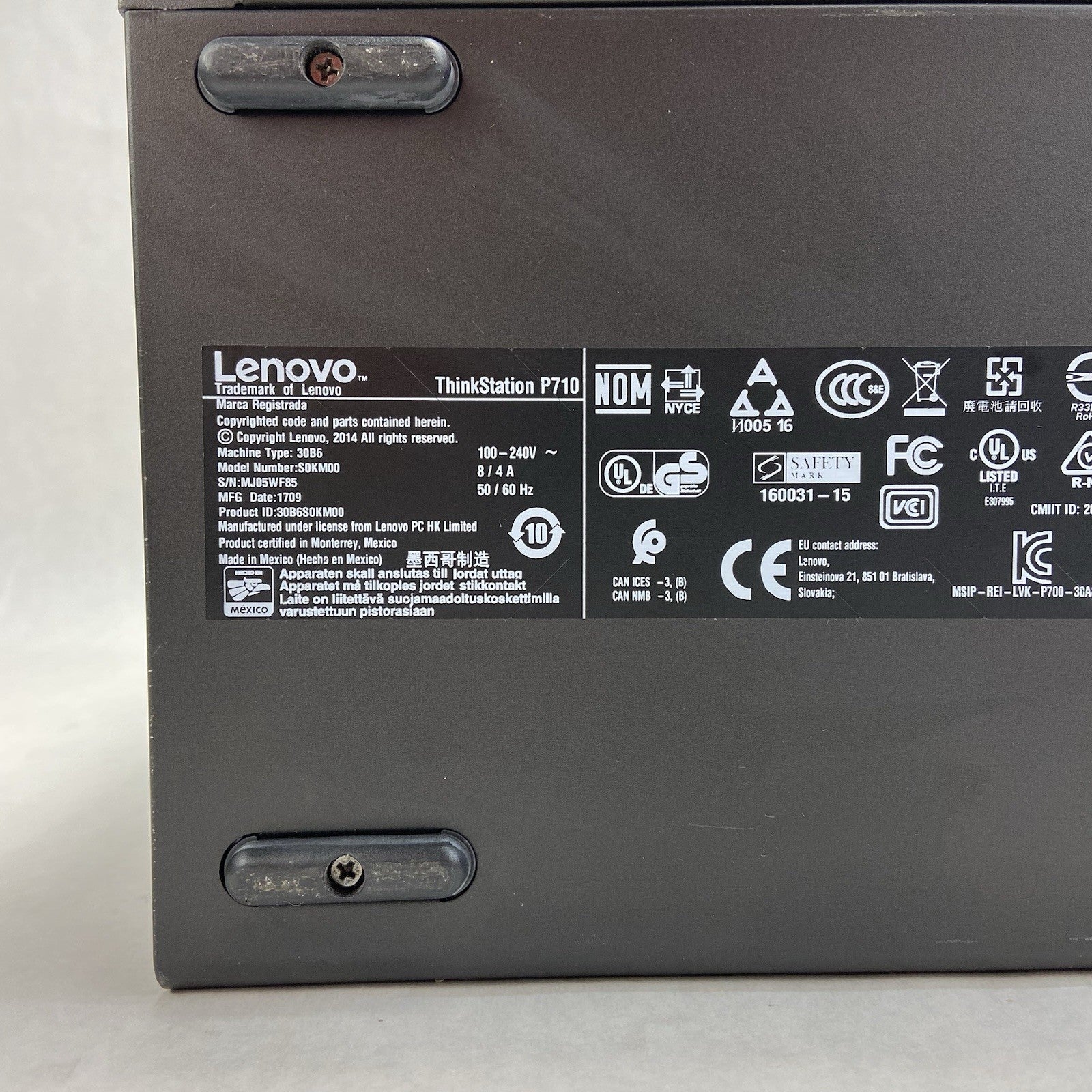 Lenovo ThinkStation P710 2x Intel Xeon E5-2620 V3 2.4GHz 32GB RAM No HDD No OS6
