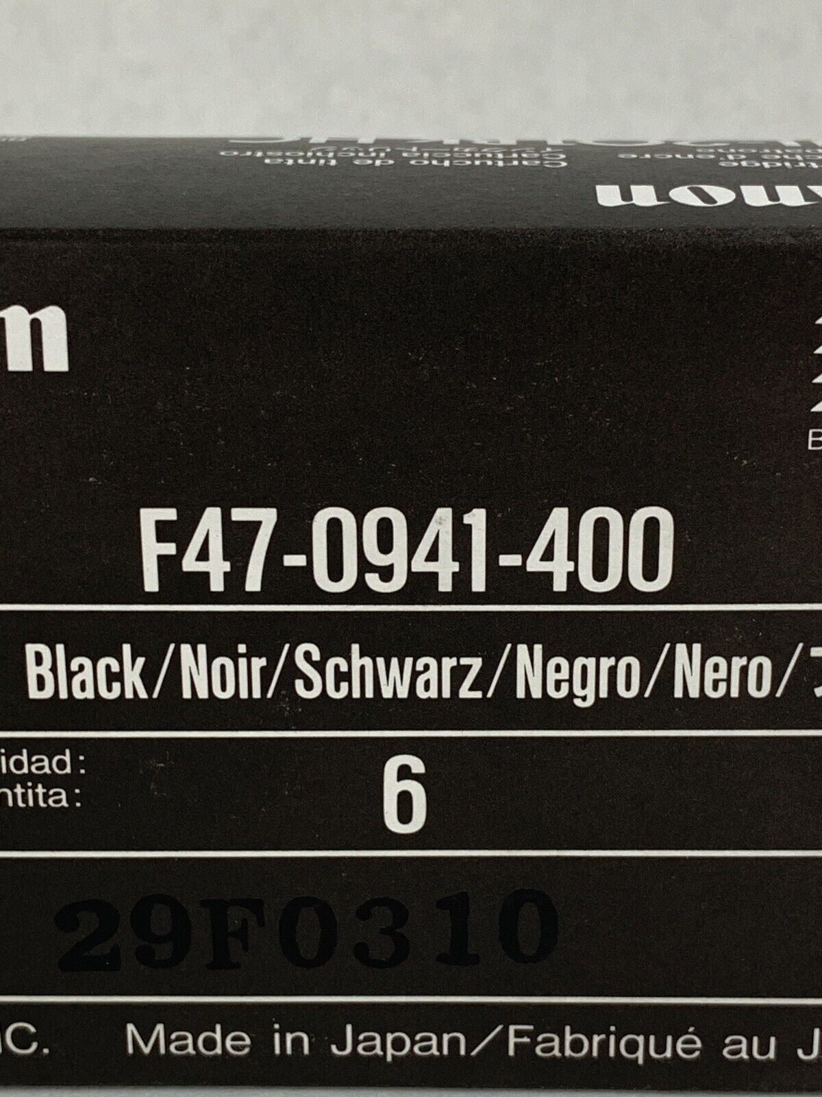 New In Box Canon 6x Ink Cartridges. BJI-201 Bk HC