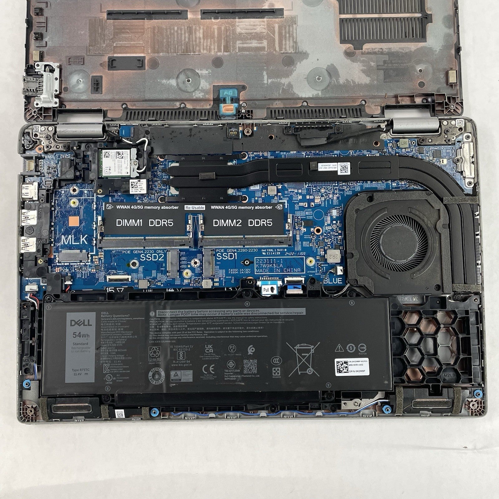 Dell Latitude 5550 15.6" Ultra 7 155U 2.10 GHz No SSD/OS/AC/RAM - READ20