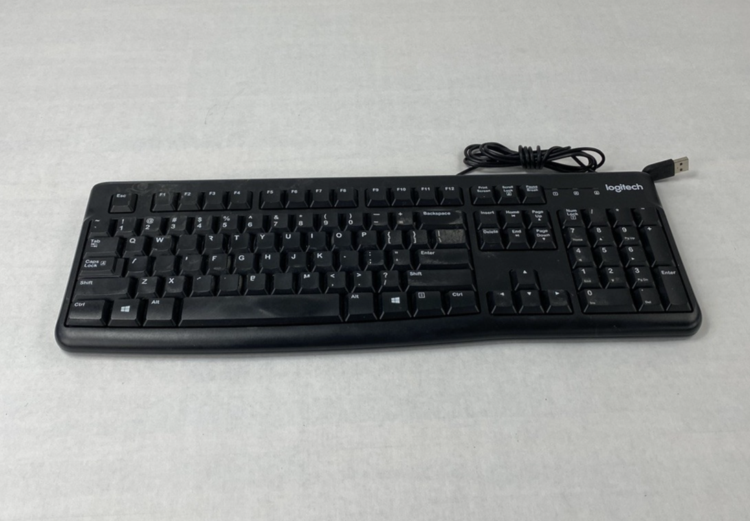 Lot of 7 Logitech K120 YU0036 USB Wired Keyboard Tested