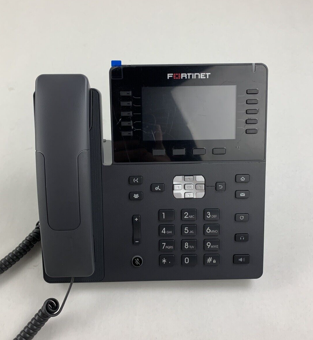 Fortinet FortiFone 480 FON-480 High end IP Phone W/ Handset and Stand Reset