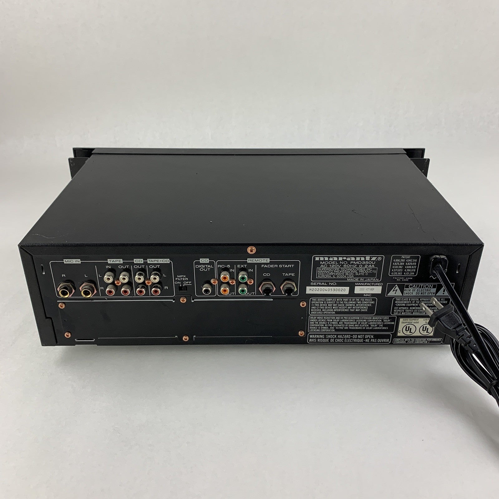 Marantz PMD350 Combination CD Player & Cassette Deck Tested