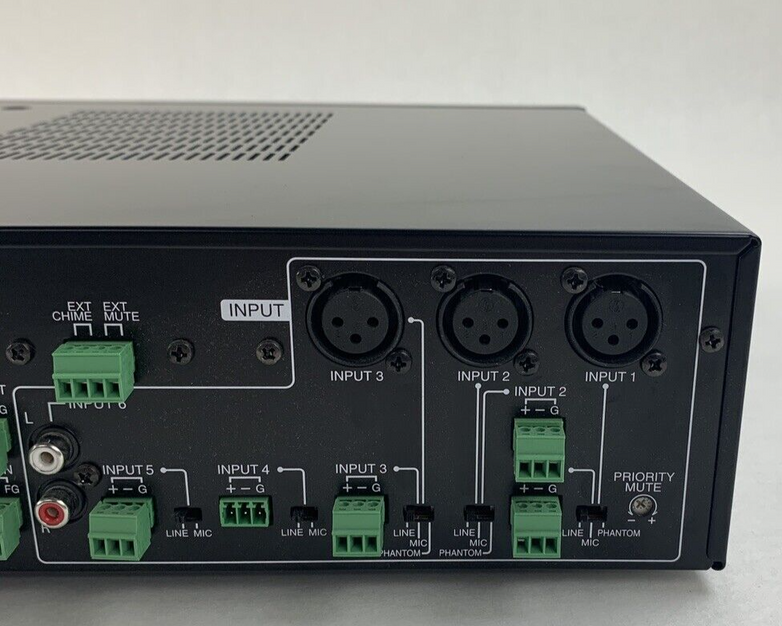 InterM PA-240 PA Mixing Amplifier No Output XLR Inputs 4-6 Parts or Repair