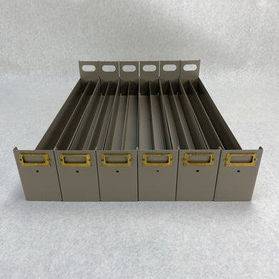 Fisherbrand 07212103 Six Microscope Slide Storage Divided Drawers Brown