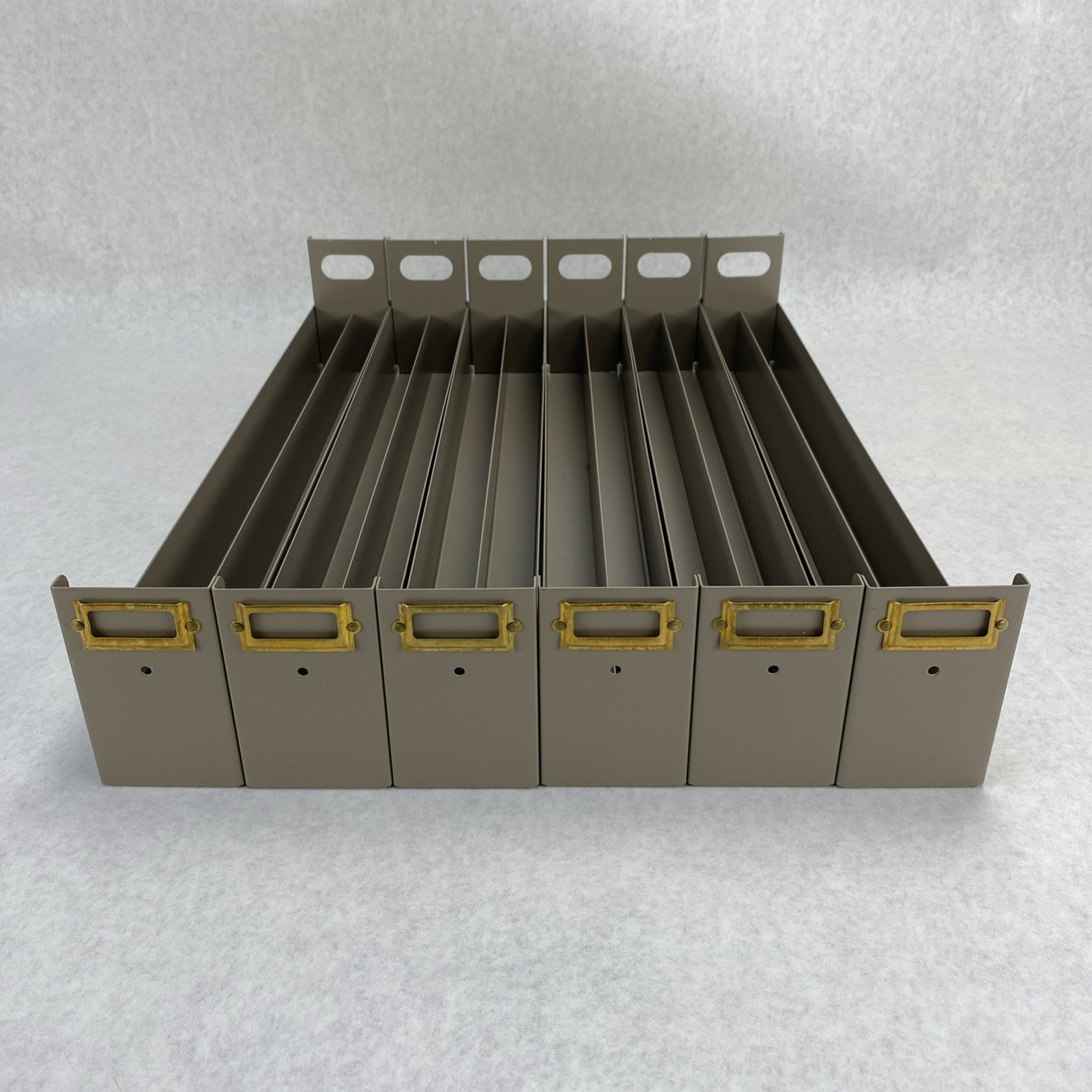 Fisherbrand 07212103 Six Microscope Slide Storage Divided Drawers Brown1