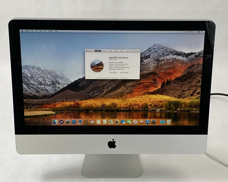 Apple A1311 iMac 21" 2009 3.06GHz Core 2 Duo 8 GB RAM 500GB HDD macOS 10.13.6