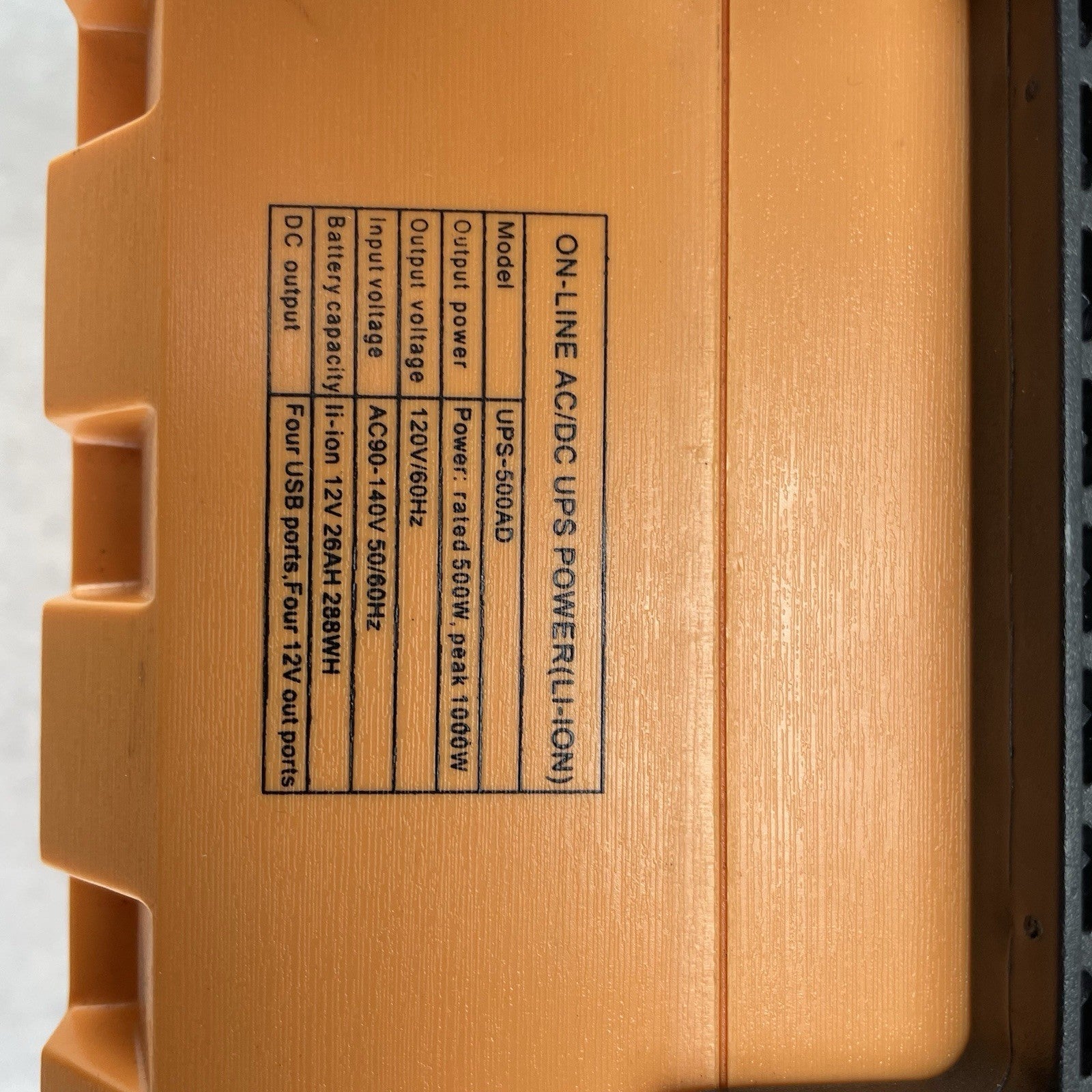 Aeiusny UPS-500AD Solar Generator Portable Power Station Used
