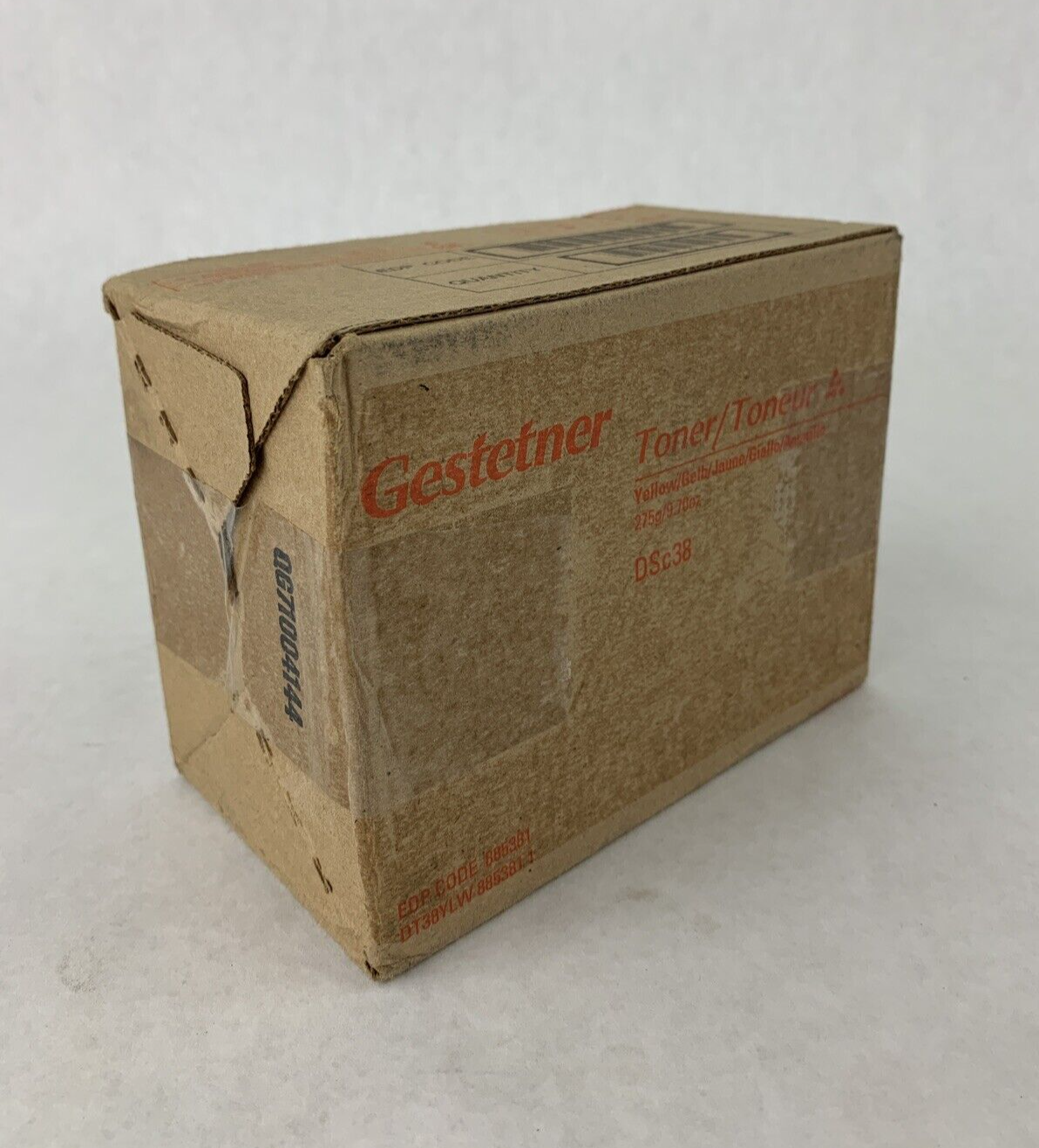 New OEM Sealed Gestetner 885381 DSc38 Yellow Toner Cassette