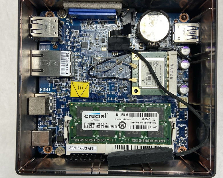 Gigabyte GB-BXBT-1900 Micro Intel Celeron J1900 1.99GHz 8GB RAM No HDD\OS\AC