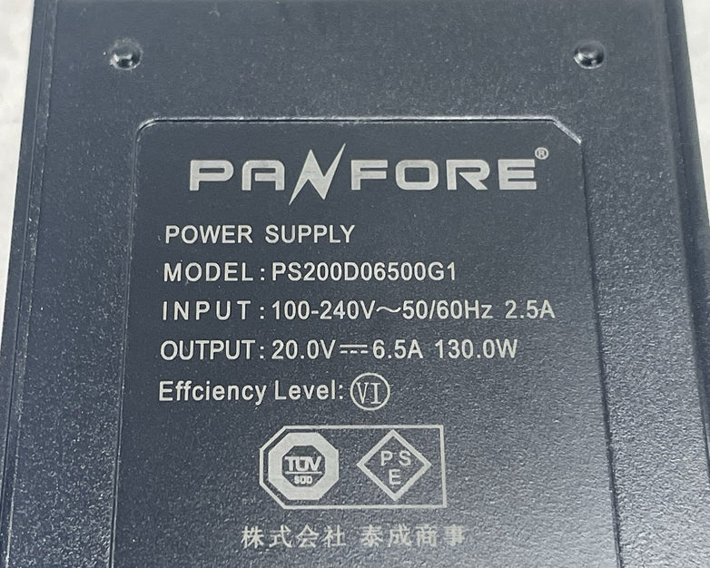 Panfore 20V 6.5A 130W AC Adapter Power Supply PS200D06500G1 Lot of 5