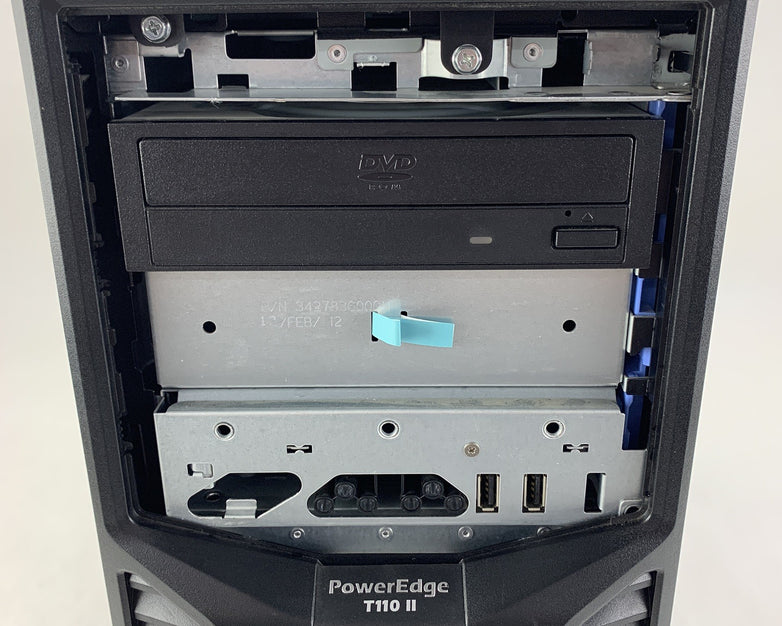 Dell PowerEdge T110 II Server Tower Pentium G620 2.6 GHz 8 GB RAM No OS No HDD