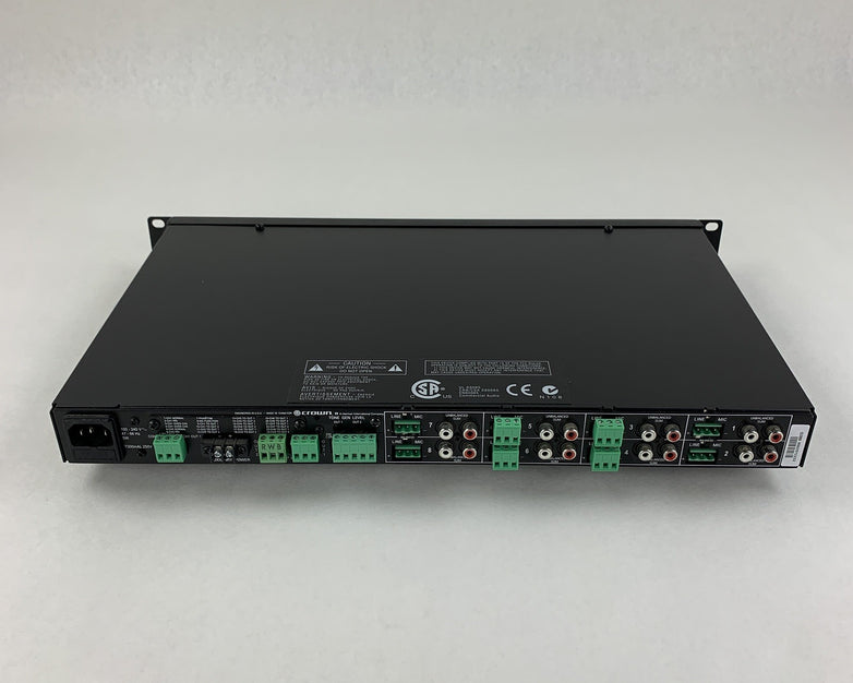 Crown 28M Eight Input Two Output Pre-Amplifier Mixer Tested