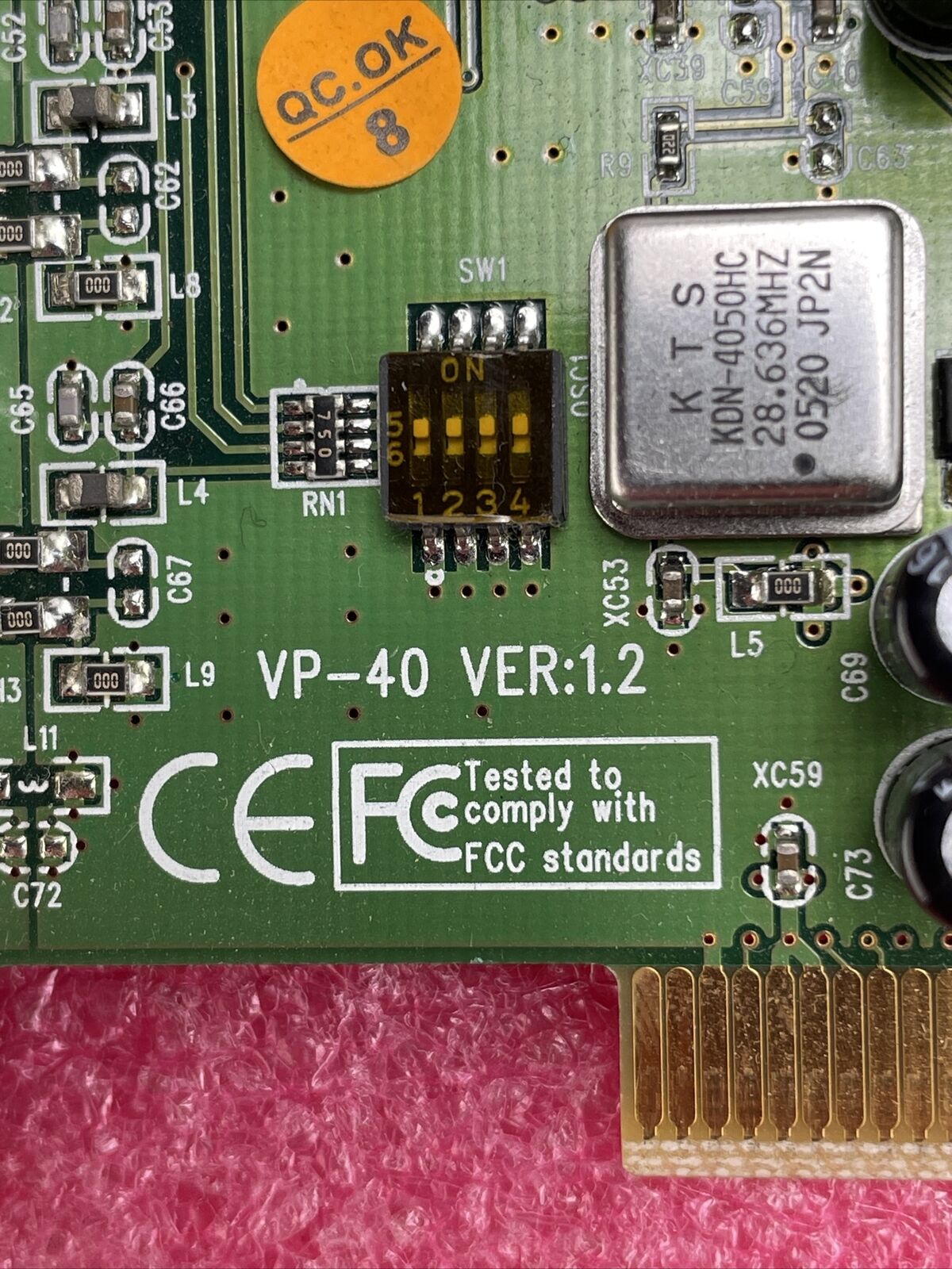 VPON VP-40 Video Ver. 1.2 4 Port DVR Video Capture Card PCI