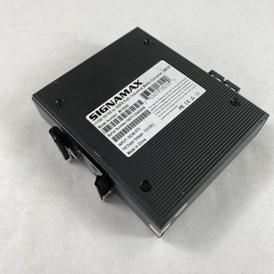 Signamax I-1100 10/100 to 100FX PoE+ Industrial Media Converter SM/SC