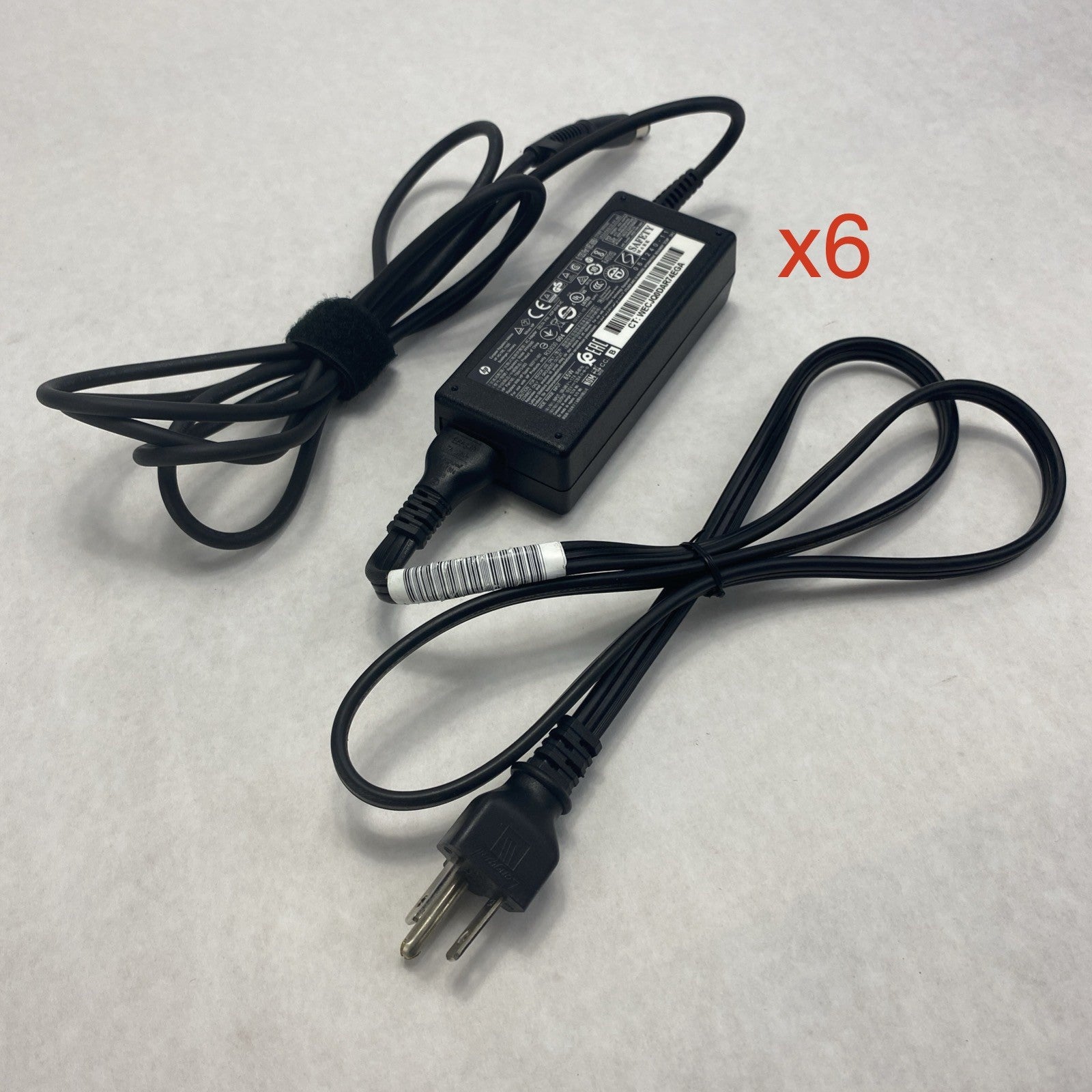 HP PPP009D 65W 19.5V 3.33A 7.4mm Laptop AC Adapter w/ Power Cord - Lot of 60