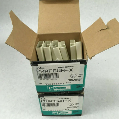 Panduit Pan-Way PRAF6WH-X Right Angle FIT PD6 (Lot of 18)