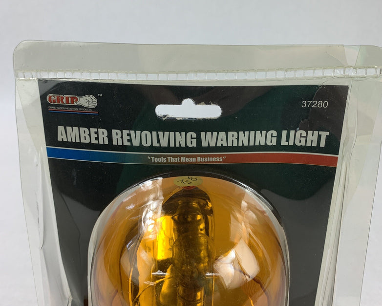 Grip 37280 Amber Economy Revolving Light Coiled Cord Plug New