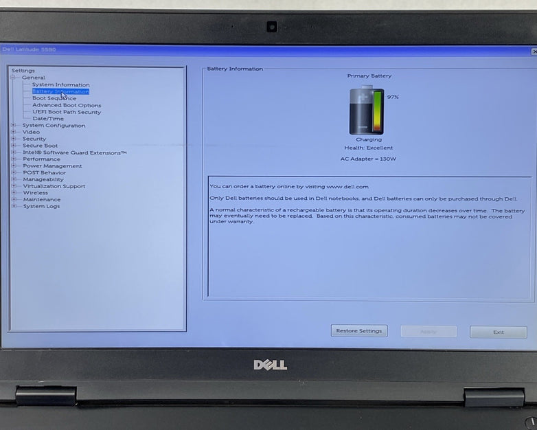 Dell Latitude 5580 Intel Core i5-7300U 2.6GHz 8GB RAM 15.6" No HDD No OS
