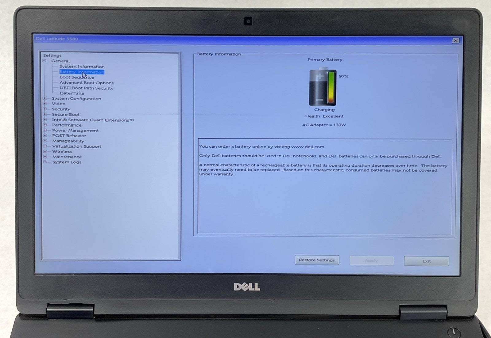 Dell Latitude 5580 Intel Core i5-7300U 2.6GHz 8GB RAM 15.6" No HDD No OS
