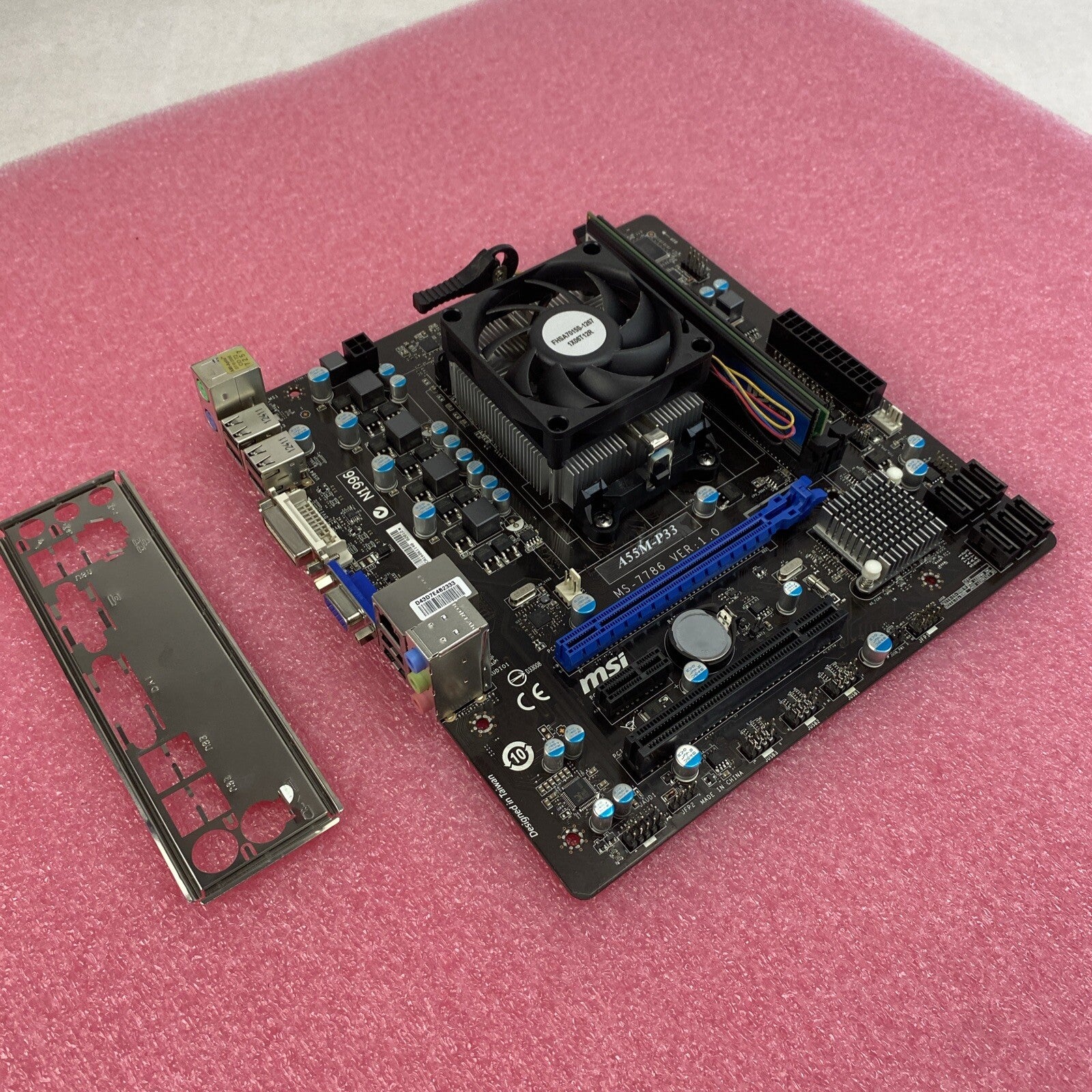 MSI A55M-P33 MS-7786 Motherboard Intel AMD A4-3400 2.7GHz 4GB RAM w/ Sheild