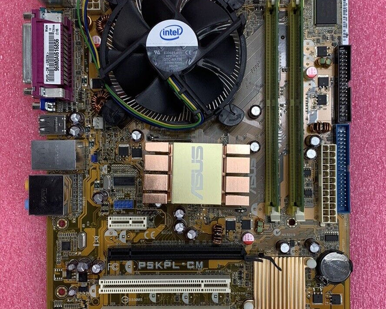 ASUS PSKPL-CM Motherboard Intel Pentium Dual-Core E5300 2.6GHz 2GB RAM w/Shield
