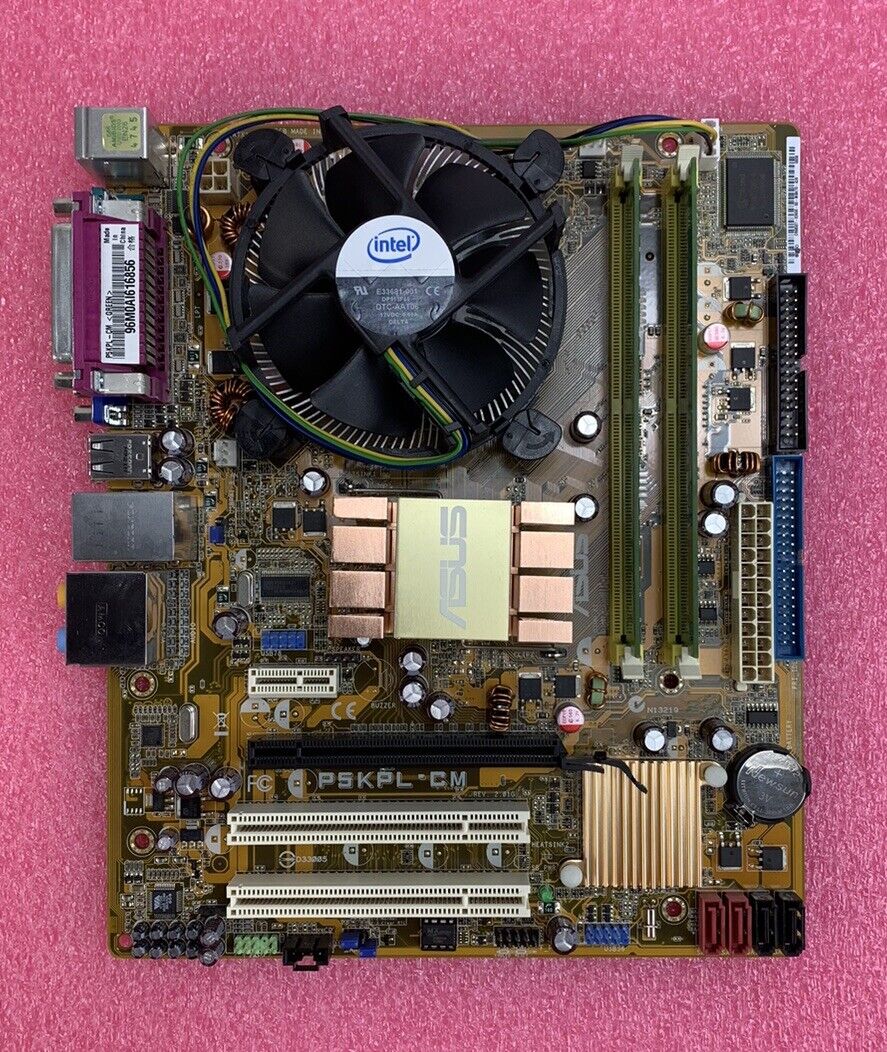 ASUS PSKPL-CM Motherboard Intel Pentium Dual-Core E5300 2.6GHz 2GB RAM w/Shield