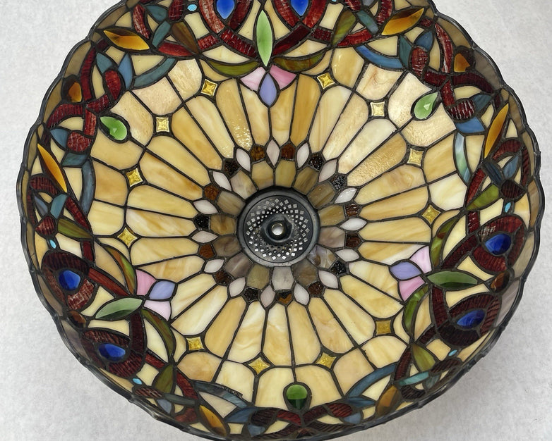 16” Tiffany Style Stained Glass Lamp Shade