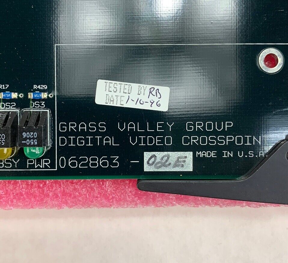 Grass Valley Group Digital Video Crosspoint 062863-02E