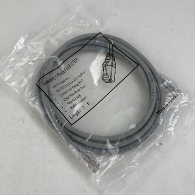Category 6 Patch Cord (UTP) 7FT 550MHz (Lot of 5)