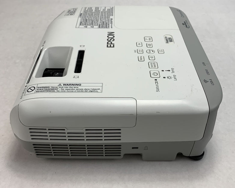 Epson PowerLite W29 H690A LCD Lamp Projector 2334 Lamp Hours - No Remote