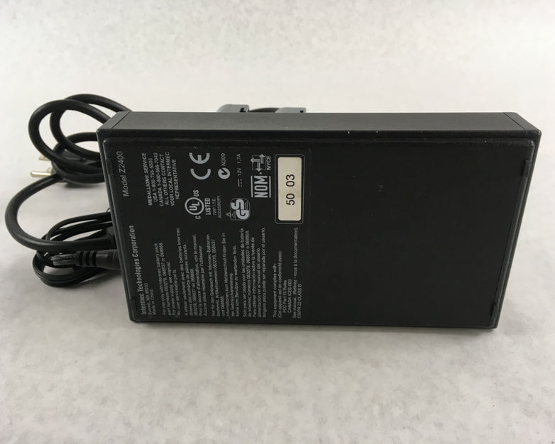 Intermec Z2400 4 Bay Four Slot Battery Charger Charging With 2 7.4V Batteries