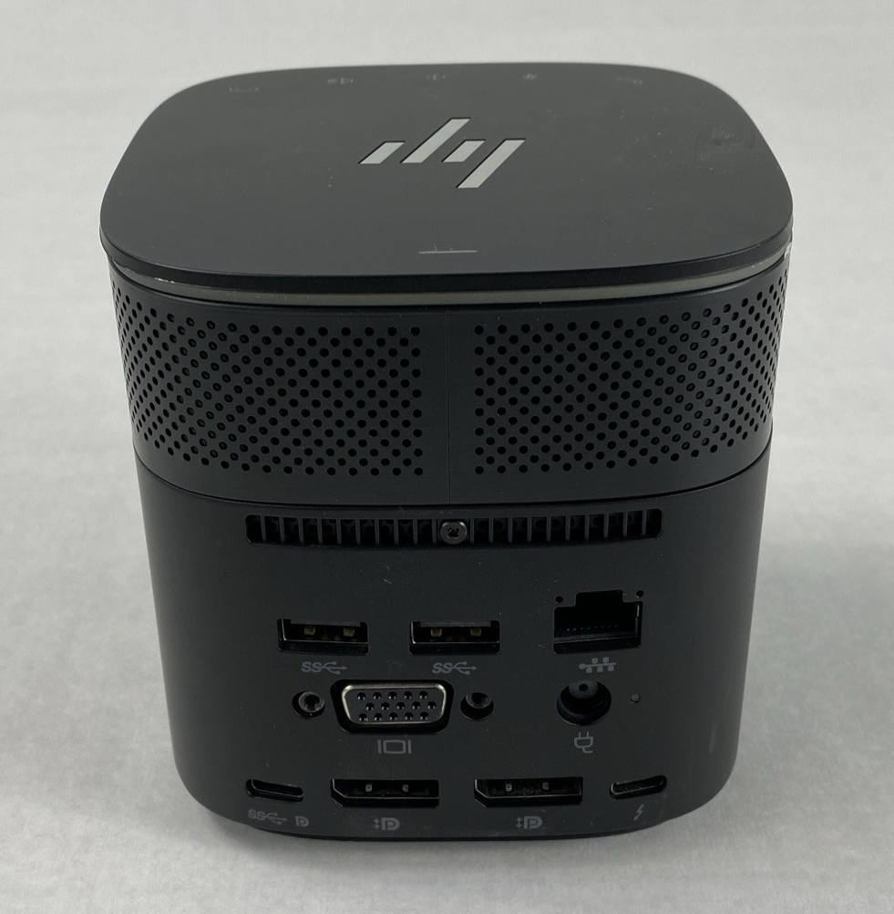 HP HSN-IX01 Thunderbolt 120W G2 USB-C Docking Station w/ HSN-IA01 Audio Module