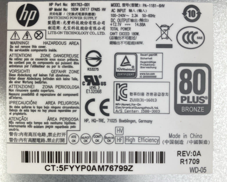HP EliteDesk 800 G3 SFF Intel Quad Core i5-6500 3.20GHz 16GB RAM DVDRW No HDD OS