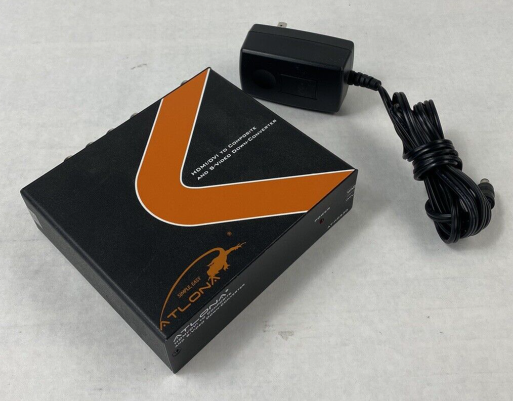 Atlona AT-HD530 HDMI to Composite/S-Video Down-Converter w/ Adapter Power Tested