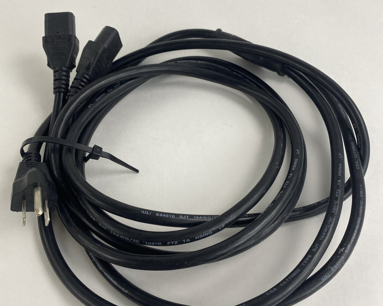 Volex E84516 Duo Cord Mix Lot w/ Volex LL2126 Power Cords Lot of 3