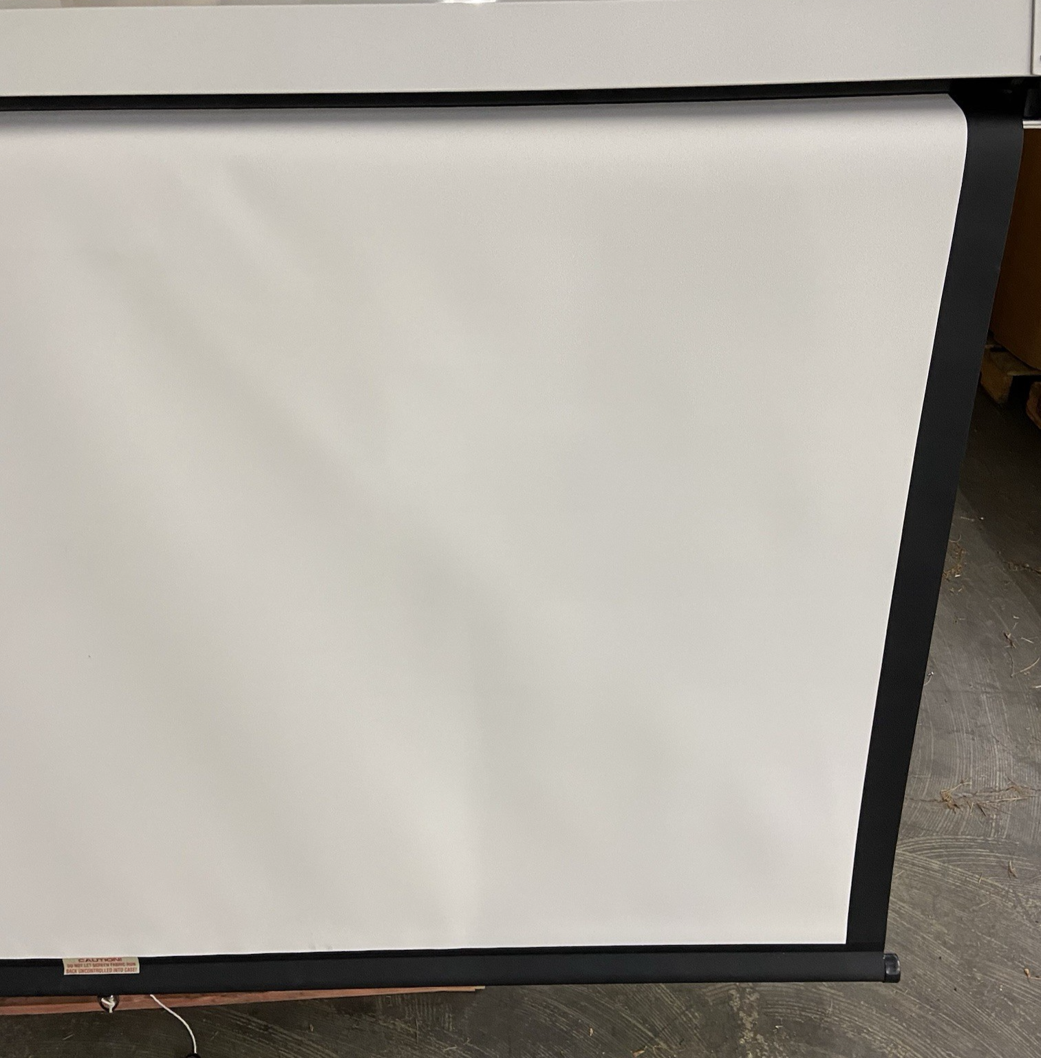 Da-Lite  Model C Manual Projection Screen 96" 16:10 - Tensioner Broken